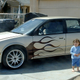 The car as it was at the start of the chop top transformation, plus one adorable daughter.